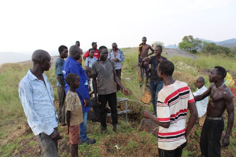 BOSCO Uganda team during the construction of latanya tower